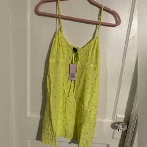 NWT Yellow Floral Dress
